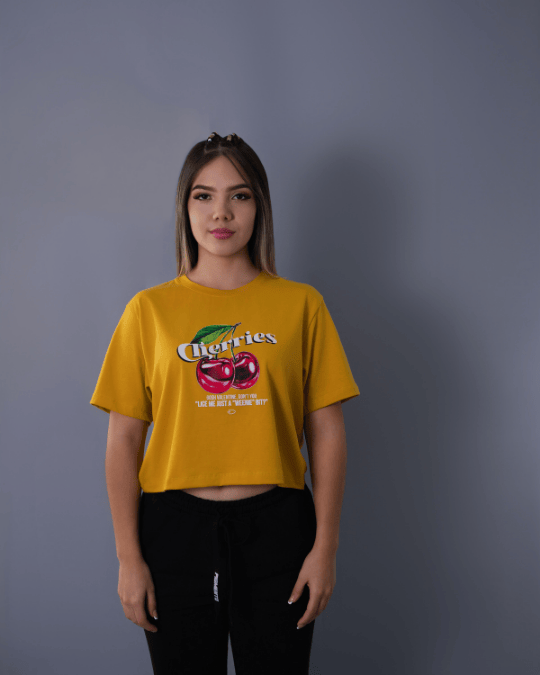 T-SHIRT CROP CHERRY