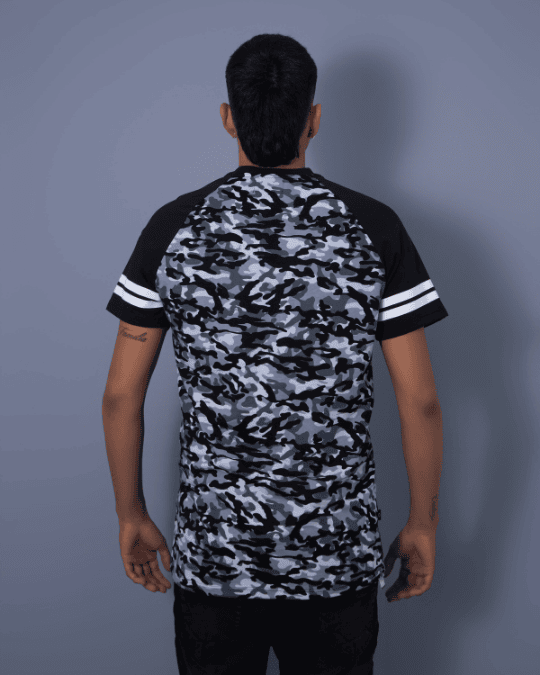 T-SHIRT CAMUFLADO GRIS