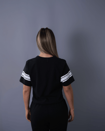 T-SHIRT NEGRA CROP BROOKLYN