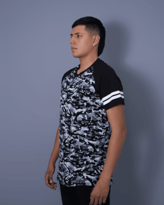 T-SHIRT CAMUFLADO GRIS