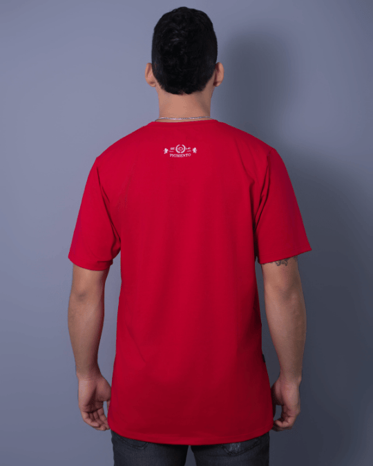 T-SHIRT ROJO ESTAMPADO PIGMENTO ATHLETIC